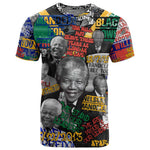 Nelson Mandela Graffiti T shirt Street Spray Art Recreating The Life Of A Great Man - African Pride