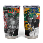 Nelson Mandela Graffiti Tumbler Cup Street Spray Art Recreating The Life Of A Great Man - African Pride