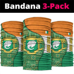 Ivory Coast Neck Gaiter Elephant Crest and Tribal Pattern - African Pride