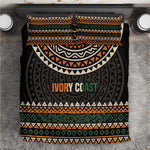 Ivory Coast African Pattern Bedding Set Ethnic Geometric and National Motto - African Pride