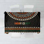 Ivory Coast African Pattern Tablecloth Ethnic Geometric and National Motto - African Pride