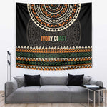 Ivory Coast African Pattern Tapestry Ethnic Geometric and National Motto - African Pride