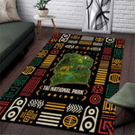 Ivory Coast Area Rug Tai National Park Wildlife Map - African Pride