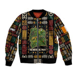 Ivory Coast Bomber Jacket Tai National Park Wildlife Map - African Pride