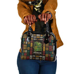 Ivory Coast Shoulder Handbag Tai National Park Wildlife Map - African Pride