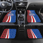 Cape Verde Christmas Car Mats Festive Pattern Christmas Tree and National Emblem Motif - African Pride