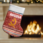 Angola Christmas Stocking Snowflake Pattern Tribal Santa Claus Motif - African Pride