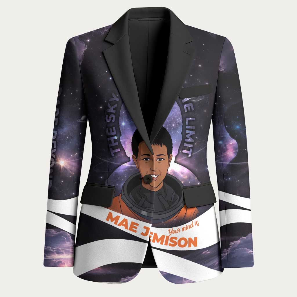 Mae Jemison Blazer Cartoon Astronaut Portrait, The Sky Is Not