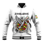 Spirit of Zimbabwe Baseball Jacket Flag Colors and Symbol of Peace