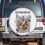 Spirit of Zimbabwe Spare Tire Cover Flag Colors and Symbol of Peace