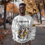 Spirit of Zimbabwe Sweatshirt Flag Colors and Symbol of Peace