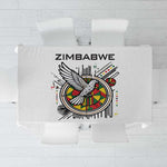 Spirit of Zimbabwe Tablecloth Flag Colors and Symbol of Peace