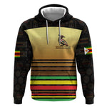 Pride Zimbabwe Hoodie Zimbabwean Bird, Tribal Patterns and Pan-African Colors