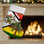 Zimbabwe Christmas Stocking Festive Santa Palm Tree and Red Yellow Green Flag - African Pride