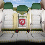 Tunisia Flag Back Car Seat Cover with National Crest and Emblem