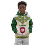 Tunisia Flag Kid Hoodie with National Crest and Emblem