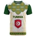 Tunisia Flag T shirt with National Crest and Emblem