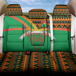 Burkina Faso Heritage Back Car Seat Cover Tribal Spears and National Emblem - African Pride