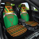 Burkina Faso Heritage Car Seat Cover Tribal Spears and National Emblem - African Pride