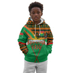 Burkina Faso Heritage Kid Hoodie Tribal Spears and National Emblem - African Pride