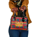 Burkina Faso Shoulder Handbag Kente Flag Red Green Blue Geometric - African Pride