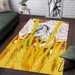 Burkina Faso Rising Horse Area Rug Golden Harvest and National Pride - African Pride