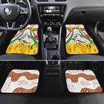 Burkina Faso Rising Horse Car Mats Golden Harvest and National Pride - African Pride
