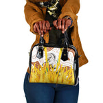 Burkina Faso Rising Horse Shoulder Handbag Golden Harvest and National Pride - African Pride