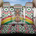 Burkina Faso Back Car Seat Cover Red Green Black Geometric - African Pride