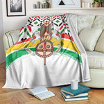 Burkina Faso Blanket Red Green Black Geometric - African Pride