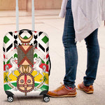Burkina Faso Luggage Cover Red Green Black Geometric - African Pride