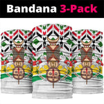 Burkina Faso Neck Gaiter Red Green Black Geometric - African Pride