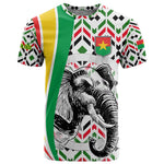 Burkina Faso T shirt Red Green Black Geometric - African Pride