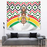 Burkina Faso Tapestry Red Green Black Geometric - African Pride