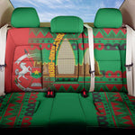 Burkina Faso Back Car Seat Cover Tribal Design and Bobo Dioulasso Landmark - African Pride