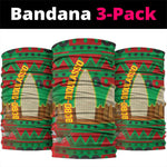 Burkina Faso Neck Gaiter Tribal Design and Bobo Dioulasso Landmark - African Pride