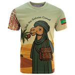 Mauritania T shirt - Sidi the Sahara Camel Cartoon and Desert Caravan Design