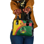 Guinea Bissau Shoulder Handbag Green Yellow Red Swirl - African Pride