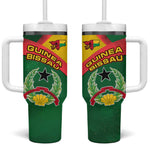 Guinea Bissau Tumbler With Handle Green Yellow Red Swirl - African Pride