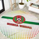 Guinea Bissau Round Carpet White Green Red Gradient - African Pride