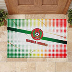 Guinea Bissau Rubber Doormat White Green Red Gradient - African Pride