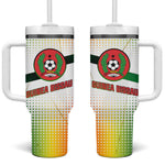 Guinea Bissau Tumbler With Handle White Green Red Gradient - African Pride