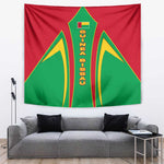 Guinea Bissau Tapestry Red Green Yellow Stripe Design and Black Star - African Pride
