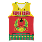 Guinea Bissau Basketball Jersey Red Yellow Green Geometric - African Pride
