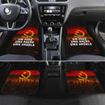 Angola Car Mats Red Black Yellow Grunge - African Pride