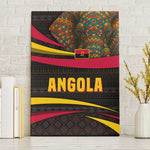 Angola Canvas Wall Art Red Black Yellow Tribal and Elephant - African Pride