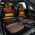 Angola Car Seat Cover Red Black Yellow Tribal and Elephant - African Pride