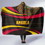 Angola Hooded Blanket Red Black Yellow Tribal and Elephant - African Pride