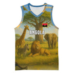 Angola Basketball Jersey Savannah Wildlife and African Animal - African Pride