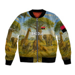 Angola Bomber Jacket Savannah Wildlife and African Animal - African Pride